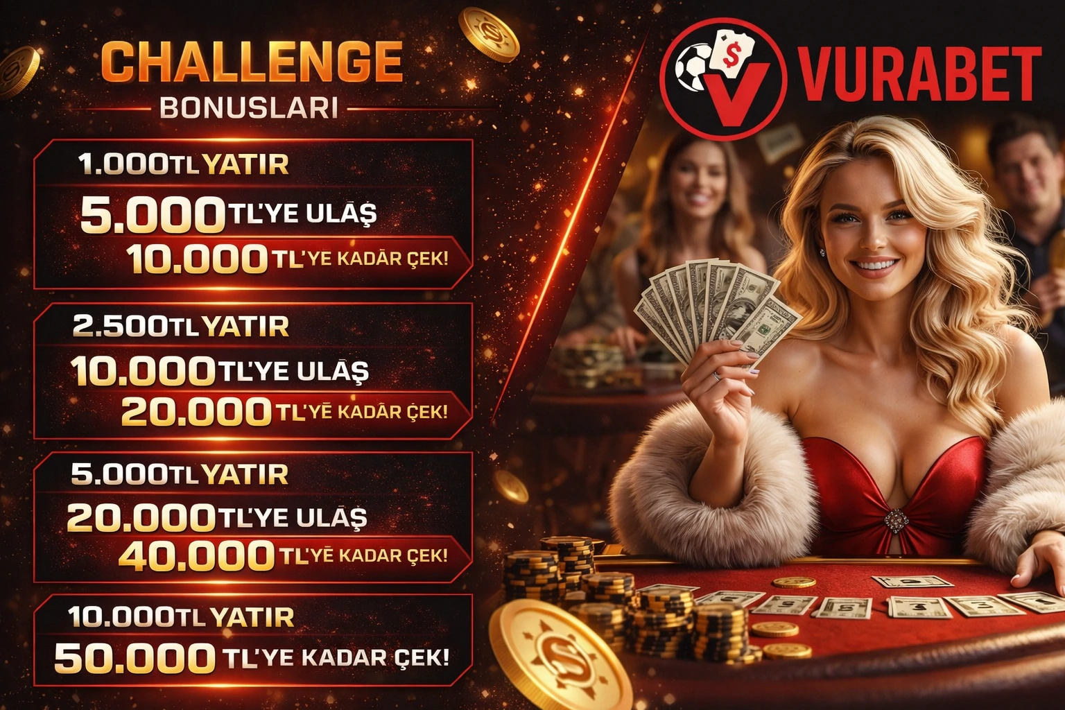 5X Slot Meydan Okuma Bonusları – Vurabet
